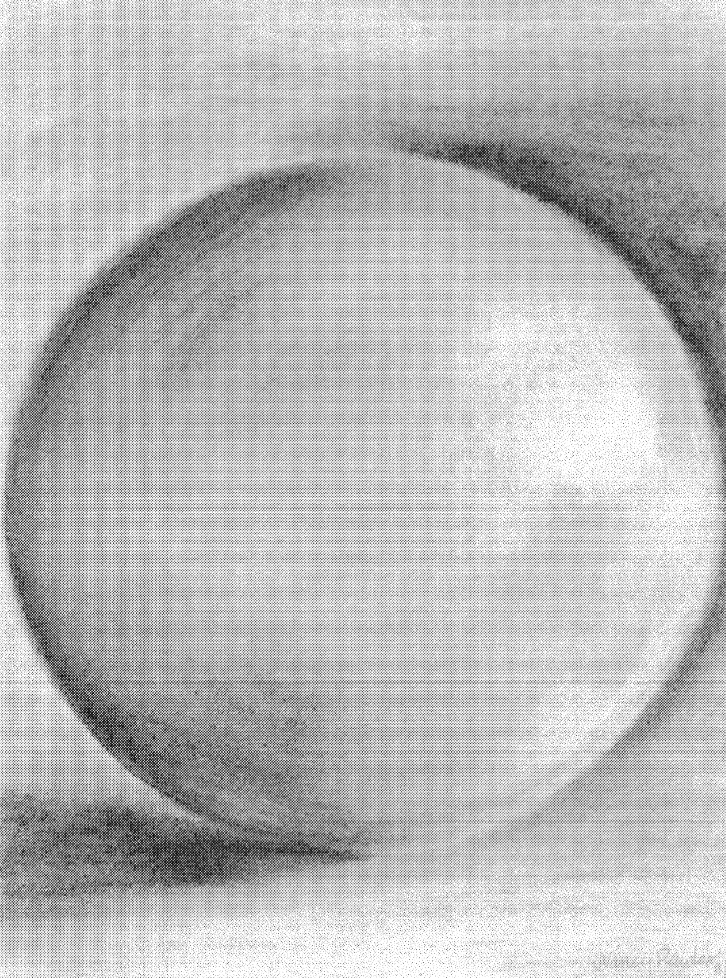 charcoal sketch of a sphere by Nancy Bolton-Rawles